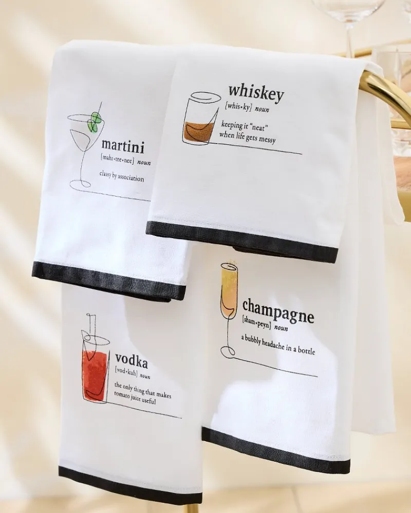 Tommy Bahama Vodka Bar Towel White Sale