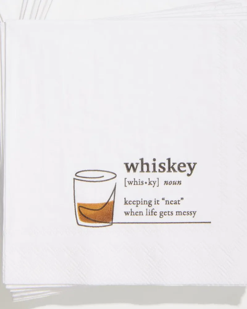 Tommy Bahama Whiskey Cocktail Napkins White Best
