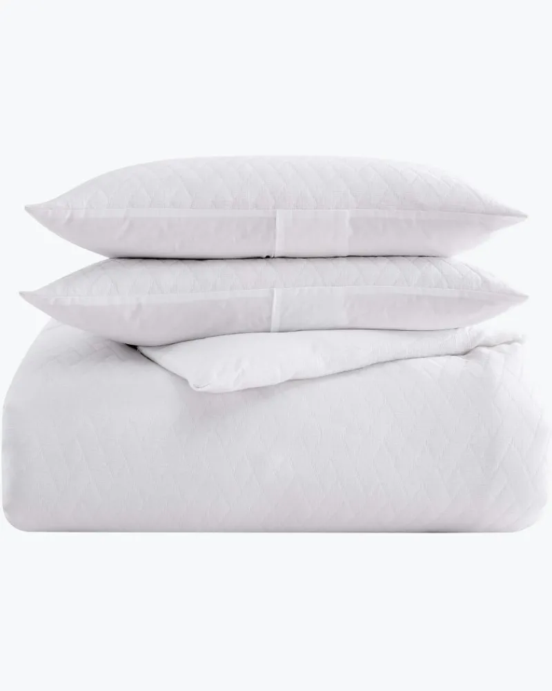 Tommy Bahama Wicker Woven 3-Piece King Comforter Set White Outlet