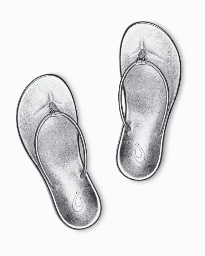 Tommy Bahama Women's OluKai® Huawai Sandals Silver Outlet