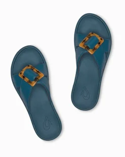 Tommy Bahama Women's Olukai® La'I Slide Sandals Lagoon New