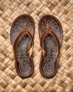 Tommy Bahama Women's OluKai® Paniolo Sandals Natural Outlet